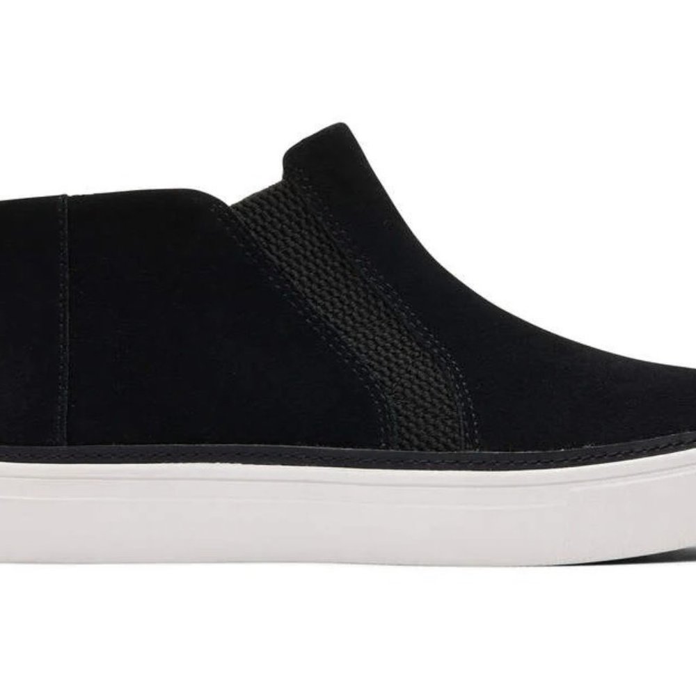 NWT Bryce Slip On Black Suede Ortholite | TOMS